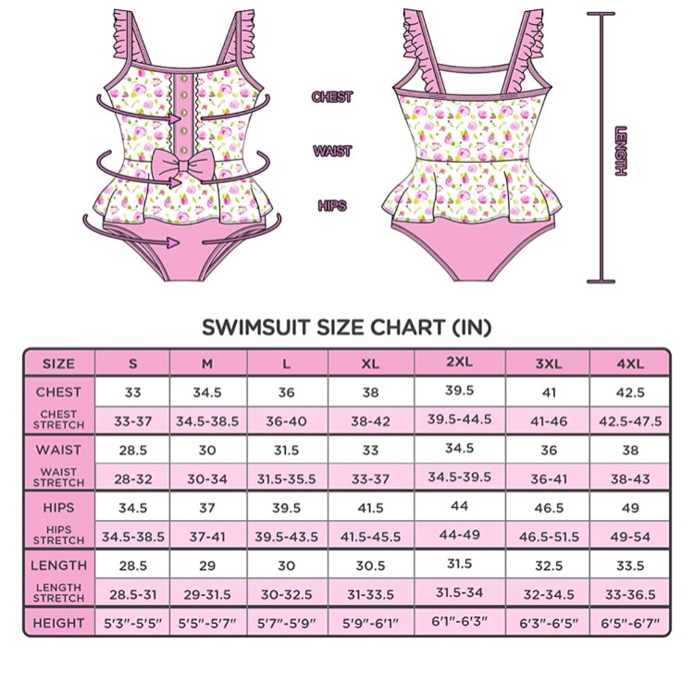 Pink Retro Vintage Style Dessert Pinup Swimsuit - Picture 9 of 9